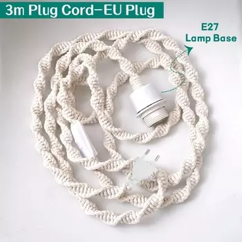 Макраме абажур кhelse белый