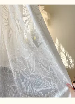 Шторы XIMING шифоновые просвечивающие белые