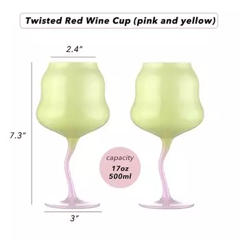 Бокалы для вина OK HOLIDAY, прозрачные, 2 штуки