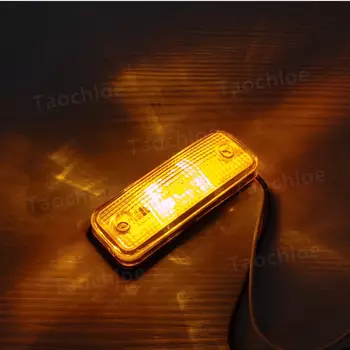 Бокосветильник габаритный индисветильник для прицепа, грузовика, автоприцепа, указасветильник поворота s E8, 1 шт., 10-30 в, красный, белый, янтарный