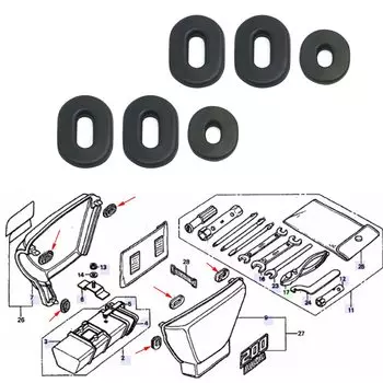 Боковая Крышка для автомобиля Honda CB/CL/SL/XL100 CB/CT/XL125 CB200 CB500 CB550 CB750 TRX 350