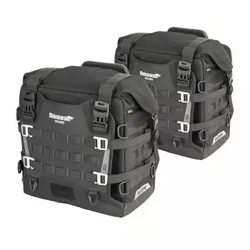 Боковая сумка для мотоцикла Rhinowalk, 2 шт., водонепроницаемая быстросъемная седельная сумка 35 л с опорной пластиной, противоугонный чехол для системы Molle