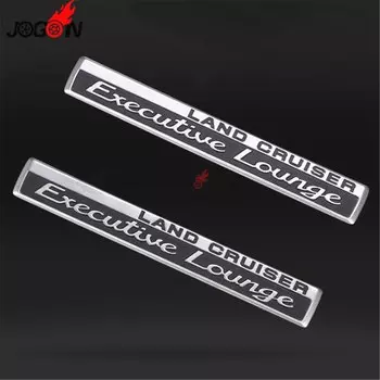 Боковая задняя наклейка-значок для Toyota Land Cruiser LC100 LC200 LC76 LC79 FJ76 FJ79 Executive Lounge ABS хромированная наклейка с эмблемой