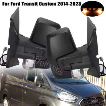 Боковое зеркало для Ford Transit Custom V362 2014-2023, 2/5/8 контактов, электрическое Складное крыло двери, детали в сборе, автомобильные аксессуары