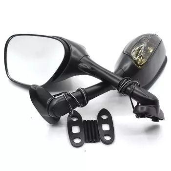 Боковое зеркало заднего вида для мотоцикла светильник Тель поворота для Suzuki K6 K7 K8 GSXR600 GSXR 750 GSX-R 1000 SV650 SV1000, дымовой объектив