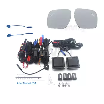 Боковое зеркало заднего вида, синее стекло с системой слепых зон для Mitsubishi Pajero NS-NX 2006-2019, широкоугольный обзор, антибликовое покрытие