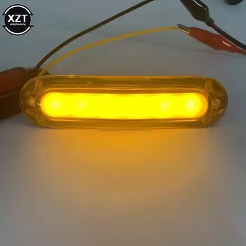 Боковые габаритные огни для грузовика, 12 В, 24 В, 6 светодиодов, внешние индикаторы для автомобиля, задний фонарь для прицепа, грузовика, лодки