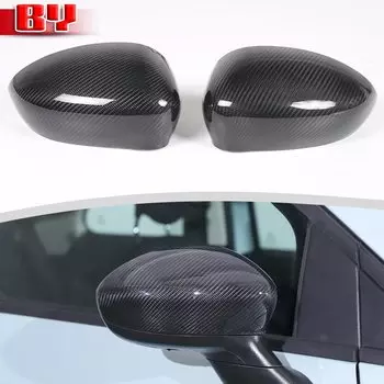 Боковые колпачки зеркала из натурального углеродного волокна для Fiat 500 2016-2024 + автомобильные аксессуары