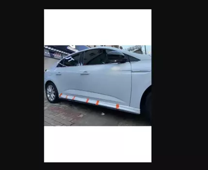 Боковые насадки для Renault Megane 4 Sedan 2016-2020, комплект для боди, спойлер, диффузор для гоночного автомобиля, хромированный, спортивный