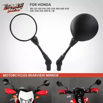 Боковые зеркала заднего вида для HONDA XR650L XRE300 XR650R XR250L XR 400 250 XR250R CRF 250L, аксессуары для мотоциклов, зеркало заднего вида
