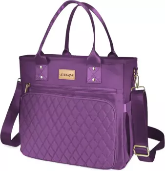 Большая изолированная сумка для обеда для работы, Женский нейлоновый термический Ланч-бокс, Герметичная сумка-холодильник с карманом для хранения (черный)