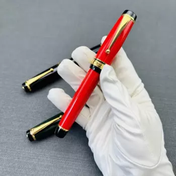 Большая металлическая перьевая ручка Montefiore, неуглеродистая, такой же размер 30, с конвертером чернил для пиловой ручки No 35, перо, канцелярские принадлежности, подарок