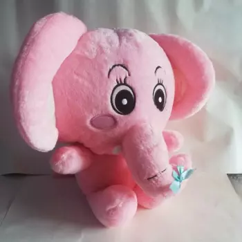 Большая мягкая кукла в виде милого слона 50 х40 см, розовый слон, подушка, игрушка, подарок на день рождения, b1350
