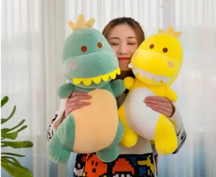 Большая плюшевая игрушка 60 см с милым мультяшным динозавром, пуховая хлопковая очень мягкая декоративная подушка, Рождественский подарок s2455