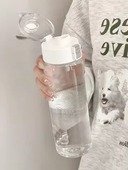 Большая прозрачная бутылка для воды