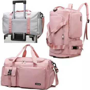 Большая сумка для фитнеса, спортивная сумка, Женская сухая влажная обувь с карманом, на одно плечо, через плечо, для плавания, йоги, для занятий спортом, для путешествий, рюкзак, спортивная сумка