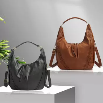 Большая сумка для женщин, сумка из искусственной кожи с несколькими карманами, большая вместительная сумка-хобо на молнии, сумка через плечо со съемной ремешком