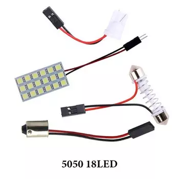 Большая T10 COB 12 24 36 48SMD Фестон Купол BA9S 3 Адаптер Светодиодная Панель Автомобильный Интерьер Читание Карты Парковочная Лампа Лампа DC12V