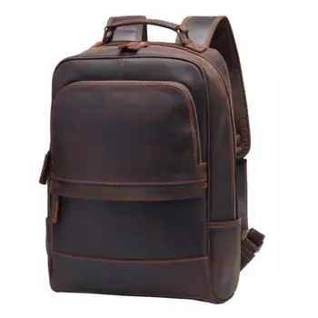 Большой кожаный рюкзак для мужчин, роскошный дизайнерский рюкзак для ноутбука, мужской рюкзак для школьной сумки, дорожный рюкзак, мужской рюкзак