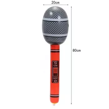 Большой надувной микрофон 80 см