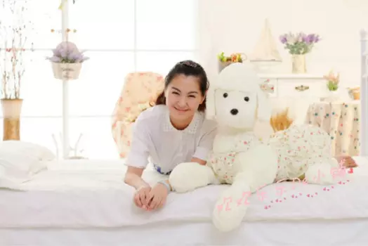 Большой плюшевый пудель, плюшевая игрушка, новый креативный милый цветок, тканевый пудель, собака, кукла, подарок, около 80 см