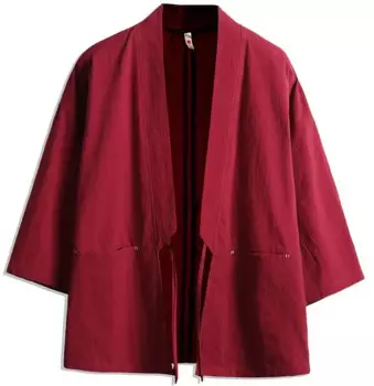 Большой Размеры мужской кимоно кардиган хаори юката повседневная одежда, для мужчин, костюм самурая костюмы летние пляжные кимоно