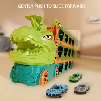 Большой складной динозавр гоночный автомобиль Буксировочный грузовик взаимодействие родителей и детей головоломка игрушка Дети Вечеринка полезные игрушки