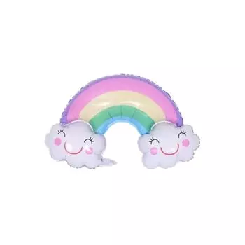 Большой воздушный шар с облаком и радугой Danuyli