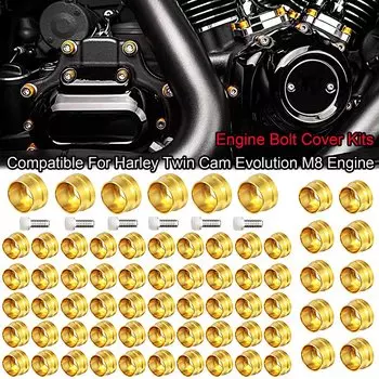Болт мотоцикла крышка головки двигателя комплект колпачков для Harley M8 Twin Cam EVO Sportster Touring Road Electra Dyna Street Glide Softail