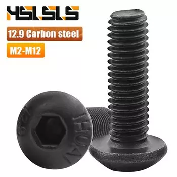 Болт шестигранный HSLSLS 1-50 шт., 12,9 углеродистая сталь M2 M2.5 M3 M4 M5 M6 M8