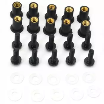 Болты для лобового стекла для APRILIA SR 50 MY SR MAX 125 300 SHIVER 750 SL1000 10 шт. Аксессуары для мотоцикла 5 мм комплект винтов для лобового стекла