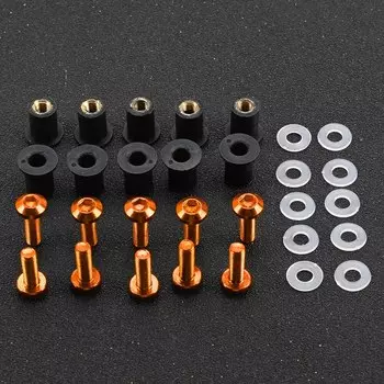 Болты для ветрового стекла мотоцикла Kawasaki EX650 R NINJA GPZ 1100 900R 500S/EX500/R 500R 5 мм крепежные винты заклепки для лобового стекла