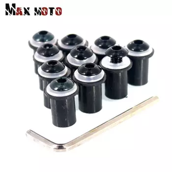 Болты и гайки для лобового стекла мотоцикла HONDA CBR 600 RR F4i F4 CB1000R VFR 800 CBR1000RR CRF250L 5 мм 10 шт.