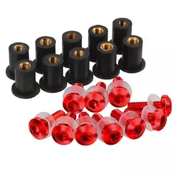 Болты и гайки для ветрового стекла Мотоцикла Suzuki GSX R GSX R600 750 1000 K1 K2 K3 K4 K5 K6 K7 K8 K9 K11 5 мм 10 шт.