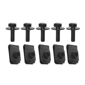 Болты и U-образные зажимы для кузова автомобиля M6 крышка двигателя поддон брызговик Защита бампера брызговик подкладка фиксатор детали