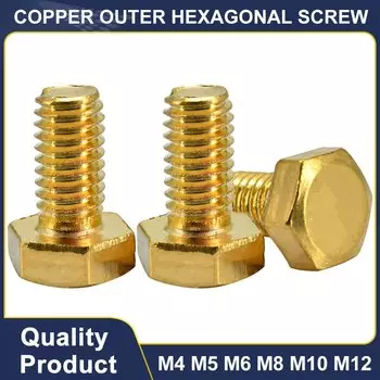 Болты из меди XIXIAN ASTA M4 M5 M6 M8 M10 M12 DIN933