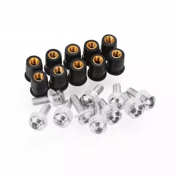 Болты Крепежные для лобового стекла мотоцикла Kawasaki J300 GTR KLE KLV 250 400 500 1400 LAKOTA 1000