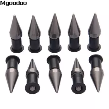 Болты Mgoodoo 10x с шипами для мотоцикла M5, ветрового стекла, винтовые гайки, комплект для Ducati Kawasaki Suzuki Honda Yamaha Triumph