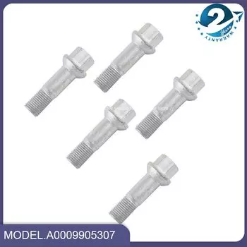 Болты с наконечниками для колесных гаек, гайки M14 x 1,5 мм, подходят для Mercedes Benz W220 W204 W164 W251 ML550 S500 GLK350 S550 A0009905307 0009905307, 5/10 шт.