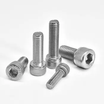 Болты с шестигранной головкой DIN912 нержавеющая сталь M1.6-M8