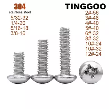 Болты ТINGGOO из нержавеющей стали 304 UNC/UNF