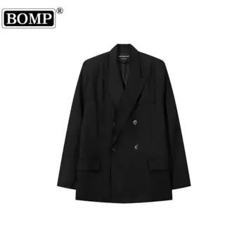 [BOMP] MODISH мужской осенний американский уличный Модный повседневный костюм куртка новая мода