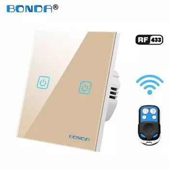 BOND Сенсорный выключатель из хрустального стекла 1 Gang