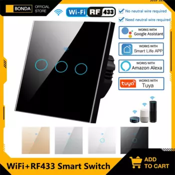 BONDA Умный переключатель Wi-Fi RF433 220V