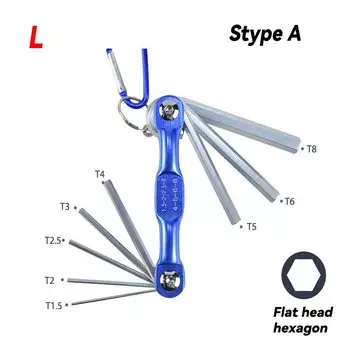 BongKim Портативный набор шестигранных ключей из хромованадиевой стали