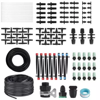 BORUiT 40 м DIY капельного полива Наборы 8/12 мм до 4/7 мм автоматический сварочный аппарат микро шланг садовый для полива и орошения Системы горшечные растения