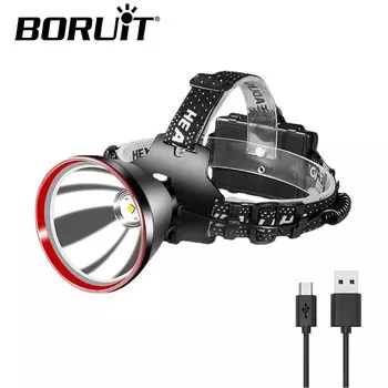BORUiT 5000LM налобный фонарь