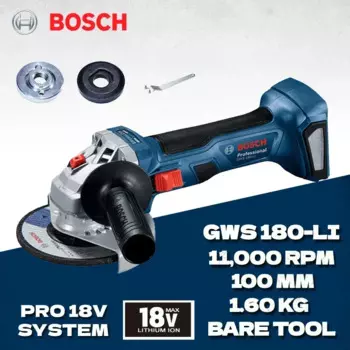 BOSCH Бесщёточная Угловая Шлифовальная Машина GWS 180-LI