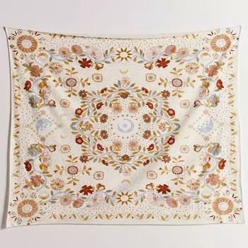 Ботанический Небесный цветочный гобелен A BRIGHT RAINBOW