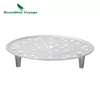 Титановая стойка для приготовления на пару Boundless Voyage, сверхмощные круглые охлаждающие стеллажи для приготовления пищи и выпечки, съемная подставка для приготовления на пару, посуда